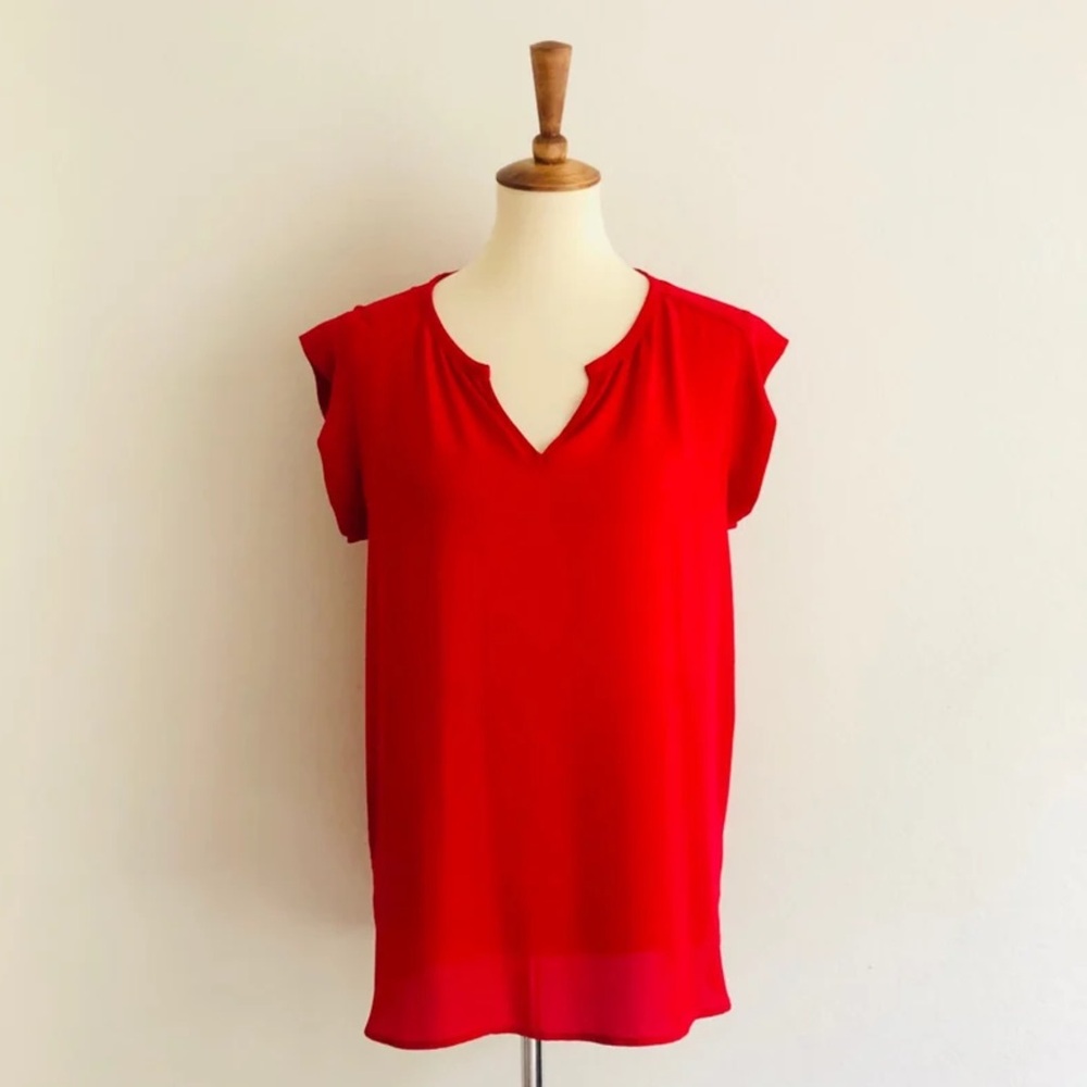 Pleione Red Blouse Women’s Medium